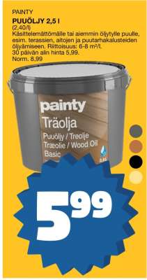 PAINTY PUUÖLJY 2,5 L