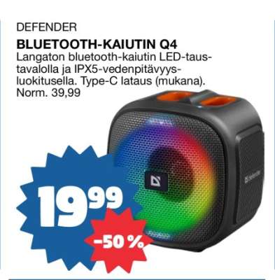 DEFENDER BLUETOOTH-KAIUTIN Q4