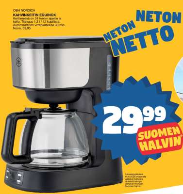 OBH NORDICA KAHVINKEITIN EQUINOX