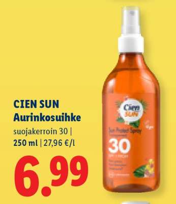 CIEN SUN Aurinkosuihke