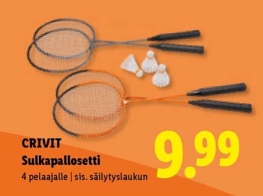 CRIVIT Sulkapallosetti