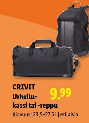 CRIVIT Urheilukassi tai -reppu