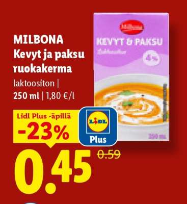 MILBONA Kevyt ja paksu ruokakerma