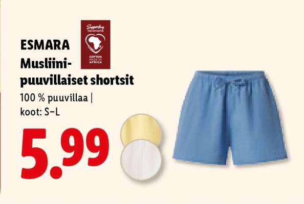 ESMARA Musliimi-puuvillaiset shortsit
