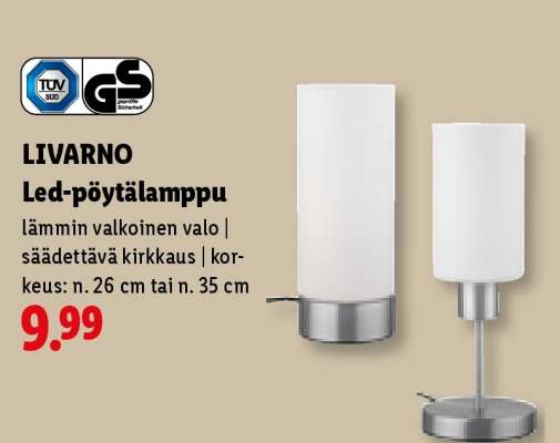 LIVARNO Led-pöytälamppu