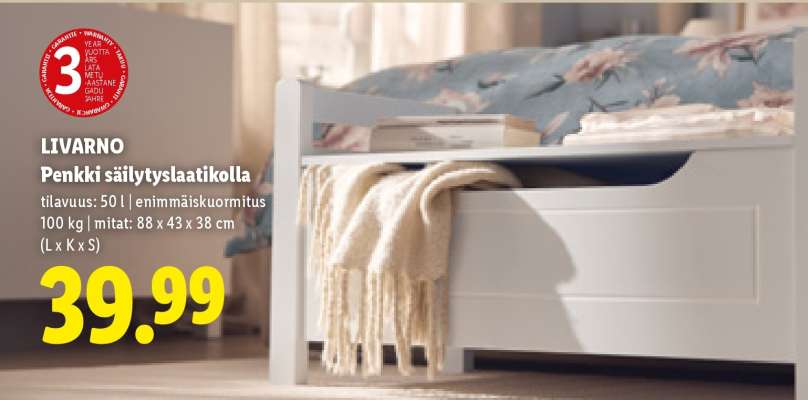 LIVARNO Penkki säilytyslaatikolla