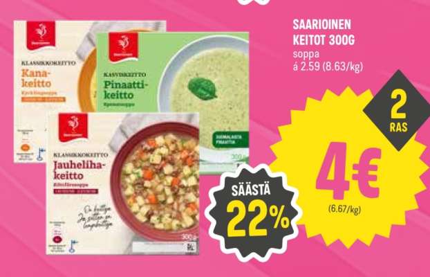 SAARIOINEN KEITOT 300G