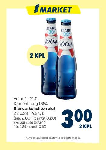S-market tarjoukset  - 01.07.2026 - 14.07.2026.