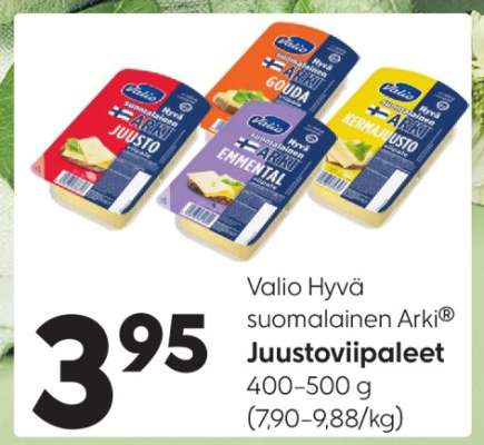 Valio Hyvä suomalainen Arki® juustoviipaleet