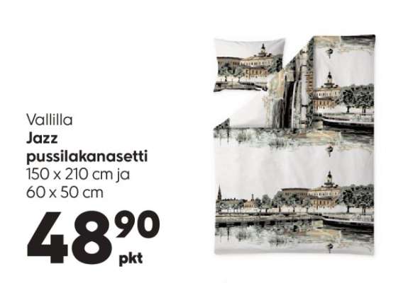 Vallila Jazz pussilakanasetti