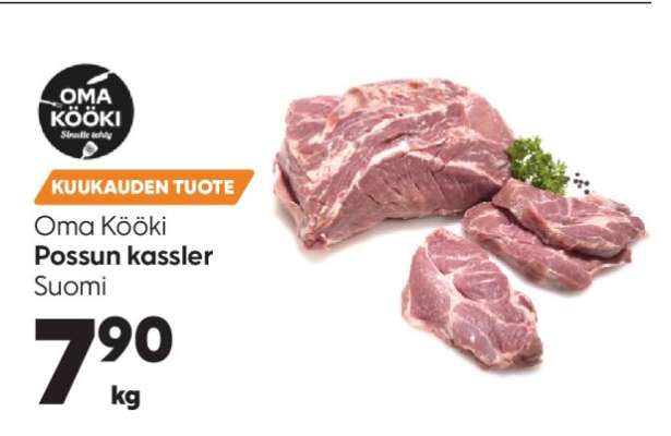 Oma Kööki Possun kassler