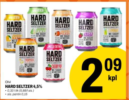 Olvi HARD SELTZER 4,5%