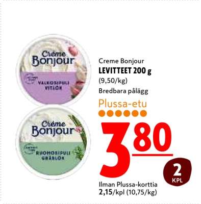 Creme Bonjour LEVITTEET 200 g