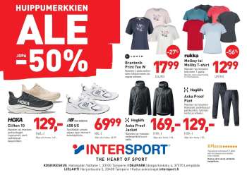 Intersport tarjoukset  - 02.07.2026 - 05.07.2026.