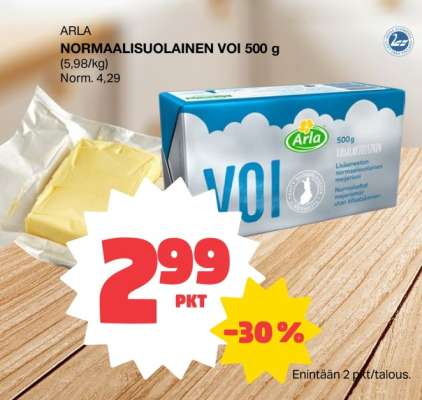 ARLA NORMAALISUOLAINEN VOI 500 g