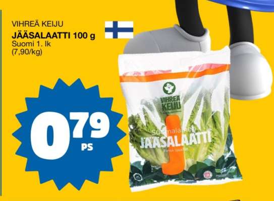 VIHREÄ KEIJU JÄÄSALAATTI 100 g