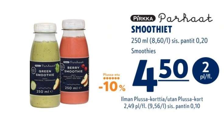 Pirkka Parhaat Smoothiet