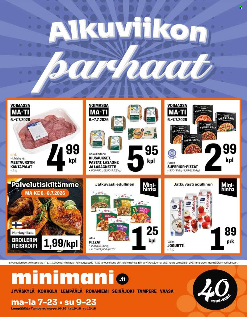 Minimani tarjoukset  - 06.07.2026 - 07.07.2026.