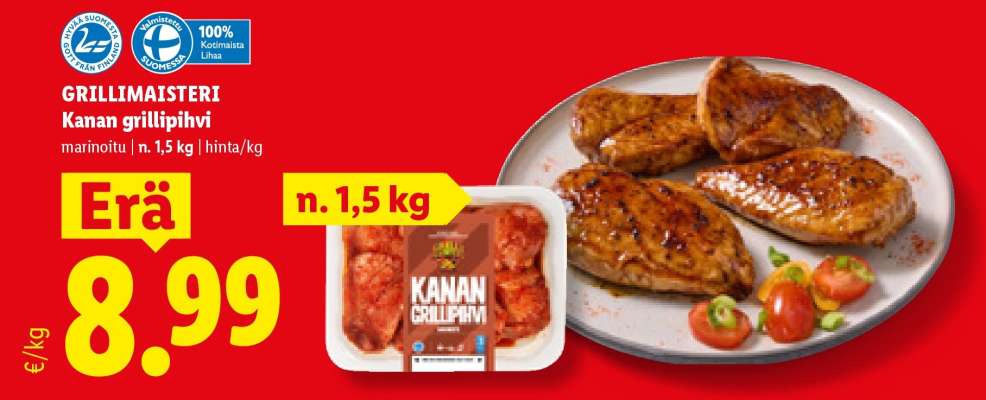 Grillimaisteri Kanan grillipihvi