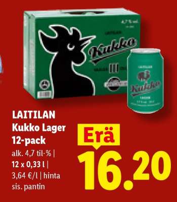 LAITILAN Kukko-lager 12-pack