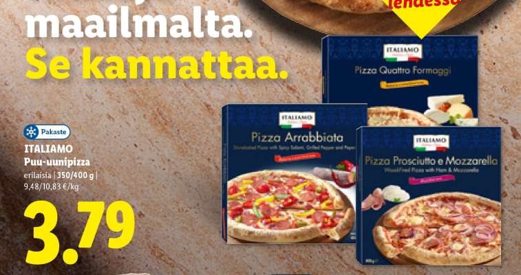 ITALIAMO Puu-uunipizza
