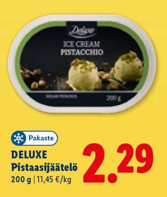 DELUXE Pistaasijäätelö