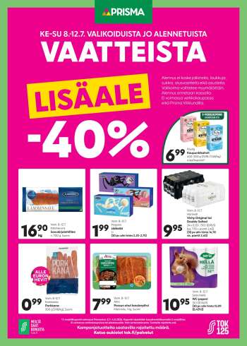 Prisma tarjoukset  - 08.07.2026 - 12.07.2026.