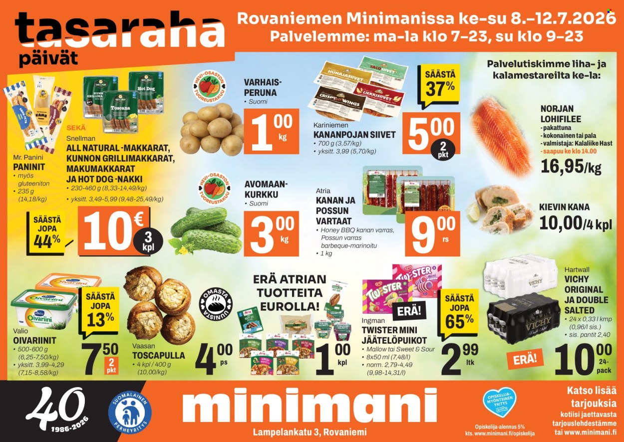 Minimani tarjoukset - 08.07.2026 - 12.07.2026. Sivu 1