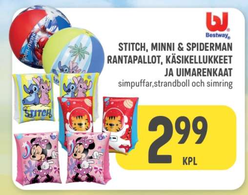 STITCH, MINNI & SPIDERMAN
