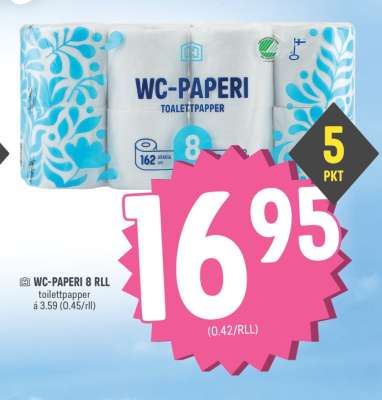 WC-PAPERI 8 RLL