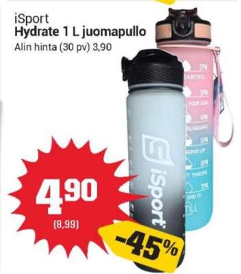 iSport Hydrate 1 L juomapullo