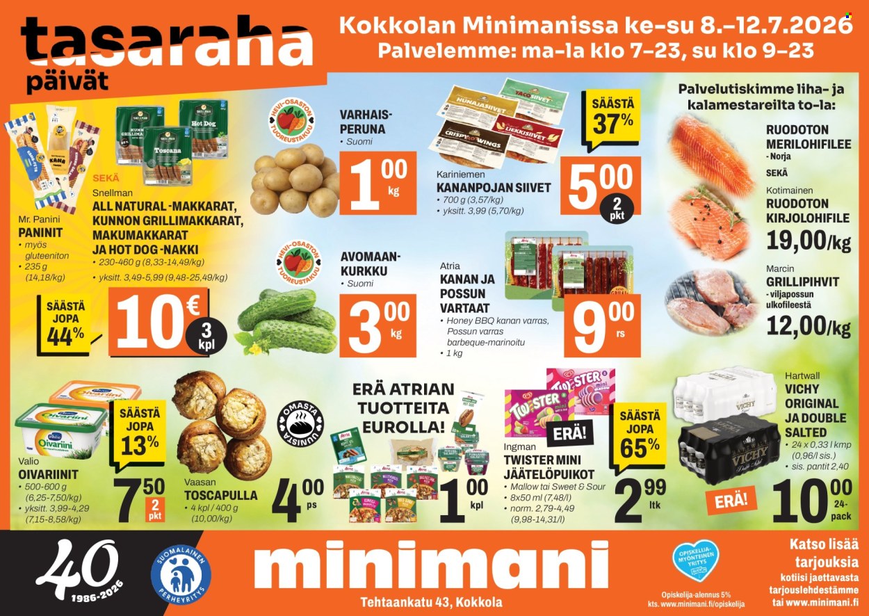 Minimani tarjoukset - 08.07.2026 - 12.07.2026. Sivu 1