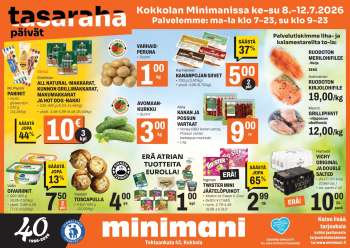 Minimani tarjoukset  - 08.07.2026 - 12.07.2026.