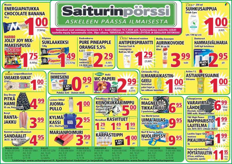 Saiturinpörssi tarjoukset  - 09.07.2026 - 15.07.2026.