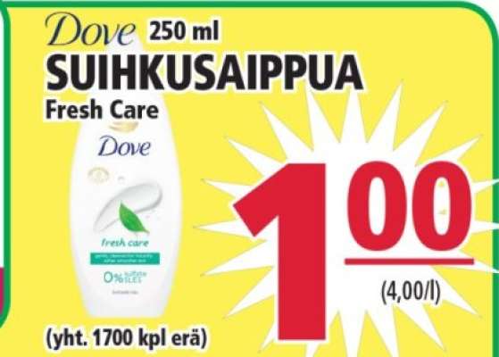 Dove SUIHKUSAIPPUA