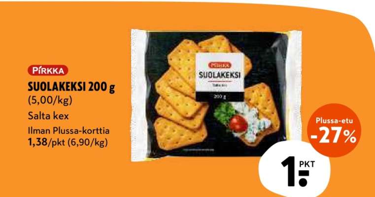 PIRKKA SUOLAKEKSI 200 g