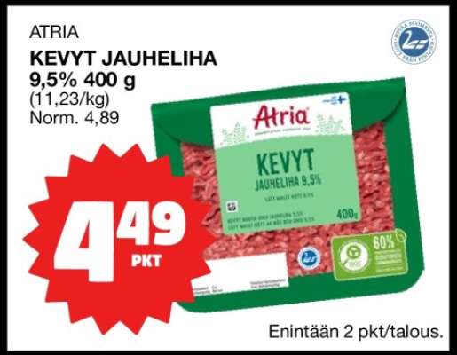 ATRIA KEVYT JAUHELIHA