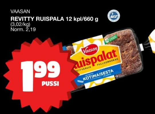 VAASAN REVITTY RUISPALA 12 kpl/660 g