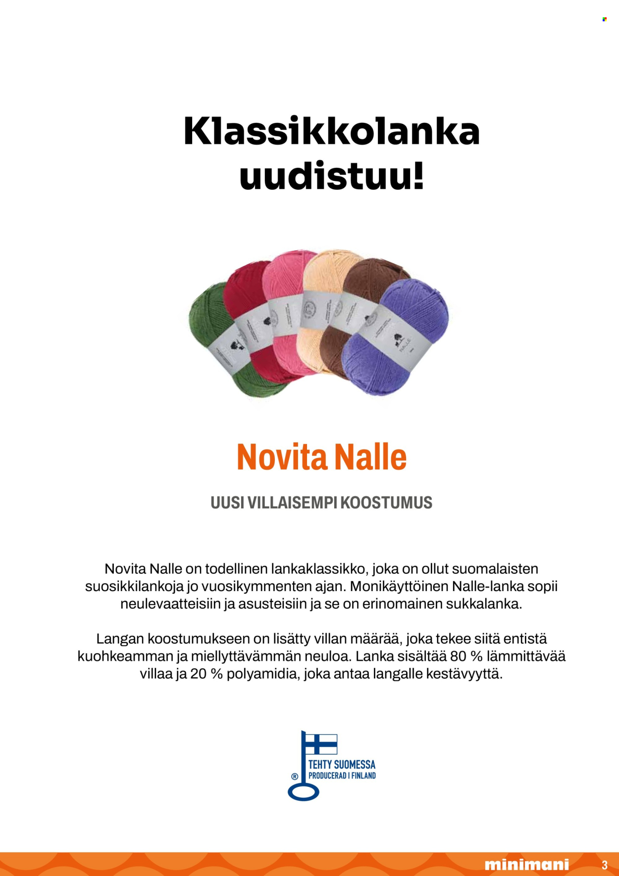 Minimani tarjoukset. Sivu 3