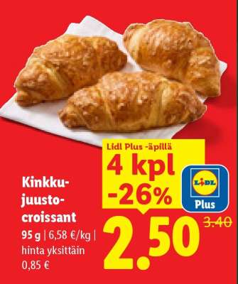 Kinkku-juusto-croissant