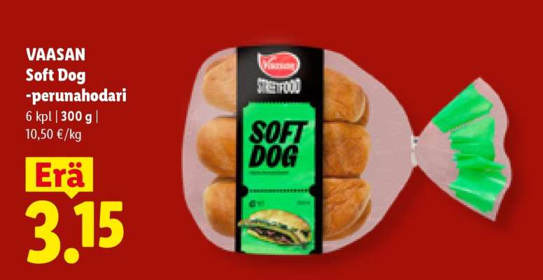 VAASAN Soft Dog -perunahodari