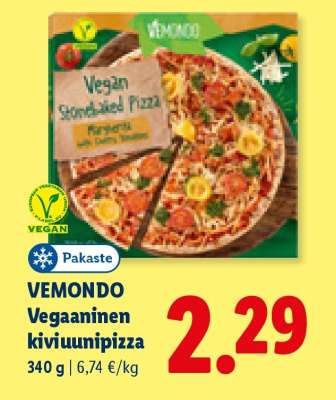 Vemondo Vegaaninen kiviuunipizza