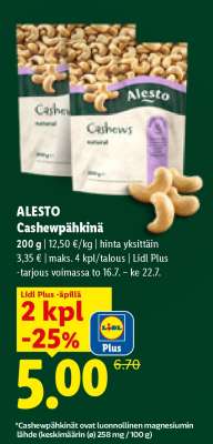 ALESTO Cashewpähkinä