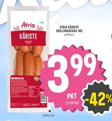 ATRIA KÄRISTE GRILLIMAKKARA 1KG