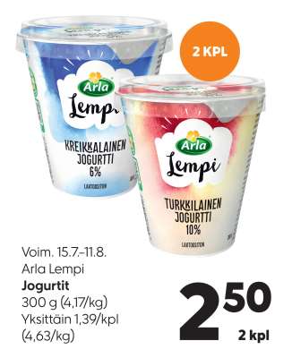 Arla Lempi Jogurtit