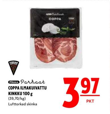 Pirkka Parhaat COPPA ILMAKUIVATTU KINKKU 100 g