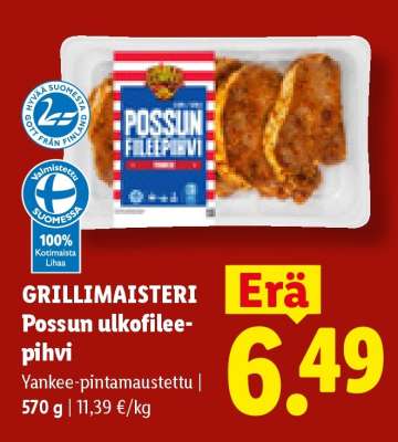 GRILLIMAISTERI Possun ulkofileepihvi