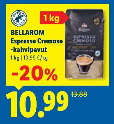 BELLAROM Espresso Cremoso -kahvipavut