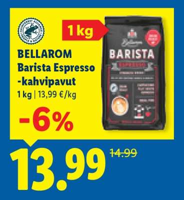 BELLAROM Barista Espresso -kahvipavut