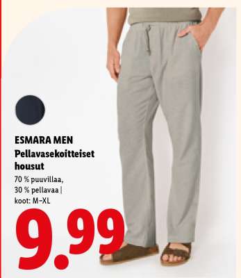 ESMARA MEN Pellavasekoitteiset housut